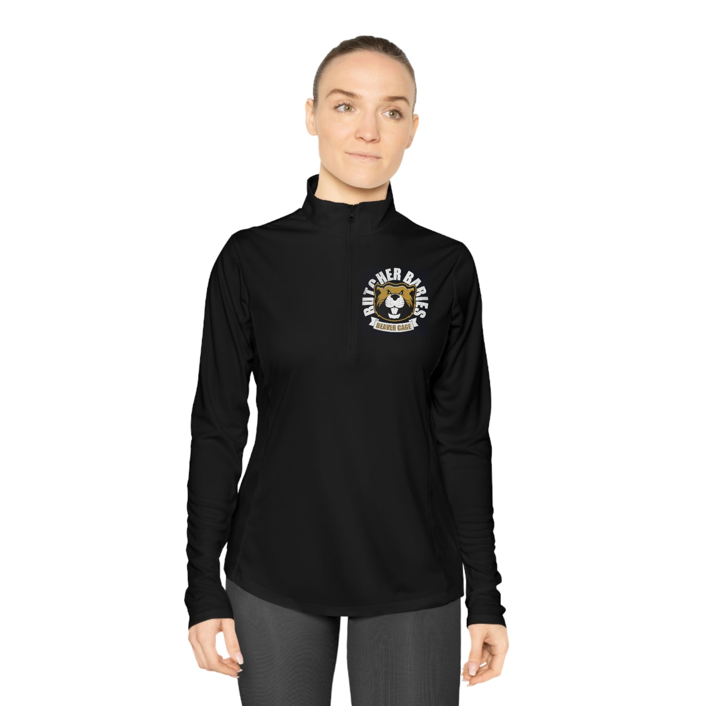 BEAVER CAGE University Ladies Quarter-Zip Pullover