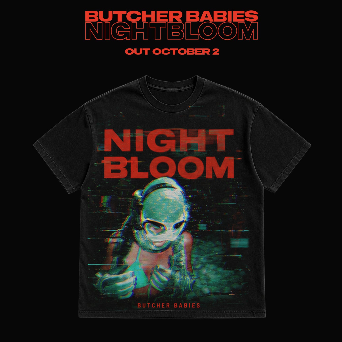 "ERROR CODE" T-SHIRT - BUTCHER BABIES - NIGHTBLOOM