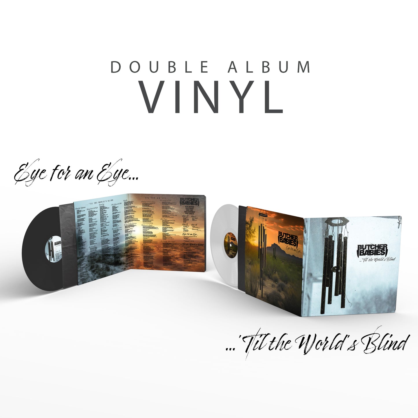 "Eye for an Eye... 'Til the World's Blind" Signed Double Vinyl Records