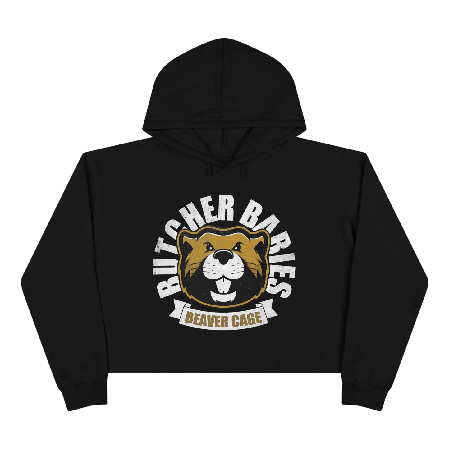 BEAVER CAGE Cropped Hoodie